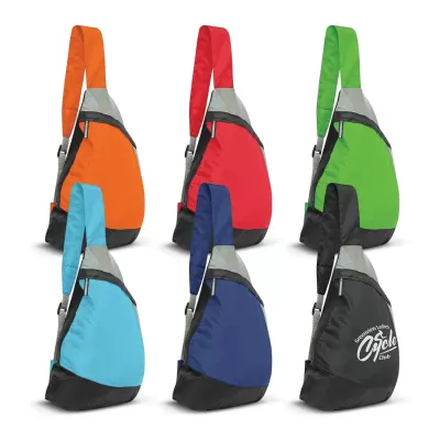 branded Varsity Slinger Bag, from our range of promotional Backpacks