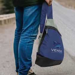 branded Varsity Slinger Bag, from our range of promotional Backpacks