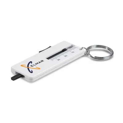 branded Tyre Tread Key Ring, from our range of promotional Printed Tape Measures