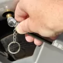 branded Tyre Pressure Gauge Key Ring, from our range of promotional Tools &amp; Pocket Knives
