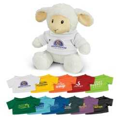 branded Lamb Plush Toy, from our range of promotional Teddy Bears & Plush Toys