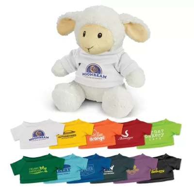 branded Lamb Plush Toy, from our range of promotional Teddy Bears & Plush Toys
