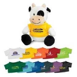 branded Cow Plush Toy, from our range of promotional Teddy Bears & Plush Toys