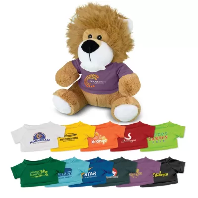 branded Lion Plush Toy, from our range of promotional Teddy Bears & Plush Toys