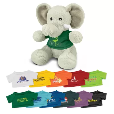 branded Elephant Plush Toy, from our range of promotional Teddy Bears & Plush Toys