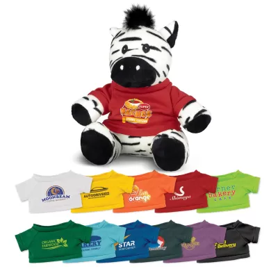 branded Zebra Plush Toy, from our range of promotional Teddy Bears & Plush Toys