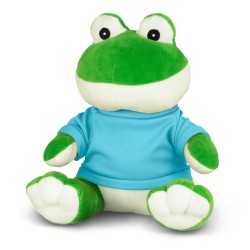 branded Frog Plush Toy, from our range of promotional Teddy Bears & Plush Toys