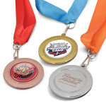 branded Podium Medal - 65mm, from our range of promotional Novelties