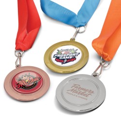 branded Podium Medal - 65mm, from our range of promotional Novelties
