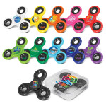branded Fidget Spinner with Gift Case - Colour Match, from our range of promotional Novelties