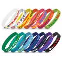 branded Silicone Wrist Band - Indent, from our range of promotional Wristbands