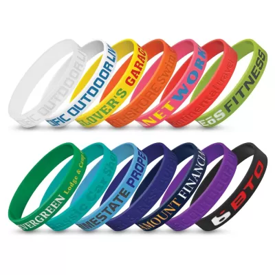 branded Silicone Wrist Band - Debossed, from our range of promotional Wristbands