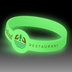 branded Xtra Silicone Wrist Band - Glow in the Dark, from our range of promotional Wristbands