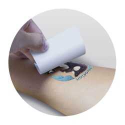 Printed Tattoos - Temporary Tattoo Glitter - 51mm x 51mm