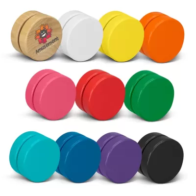 branded Jester Wooden Yoyo, from our range of promotional Yo-Yo's