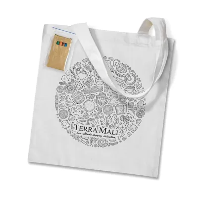 branded Sonnet Colouring Tote Bag, from our range of promotional Shopping Tote Bags