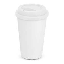 Reusable Coffee Cups - Plastic & Ceramic - Aztec Double Wall Coffee Cup - Full Colour