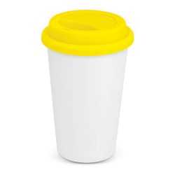 Reusable Coffee Cups - Plastic & Ceramic - Aztec Double Wall Coffee Cup - Full Colour