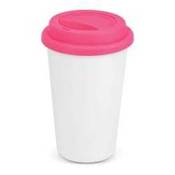 Reusable Coffee Cups - Plastic & Ceramic - Aztec Double Wall Coffee Cup - Full Colour