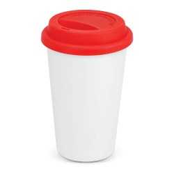 Reusable Coffee Cups - Plastic & Ceramic - Aztec Double Wall Coffee Cup - Full Colour