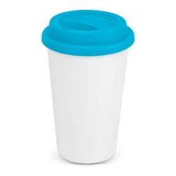 Reusable Coffee Cups - Plastic & Ceramic - Aztec Double Wall Coffee Cup - Full Colour