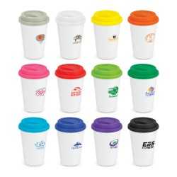 Reusable Coffee Cups - Plastic & Ceramic - Aztec Double Wall Coffee Cup