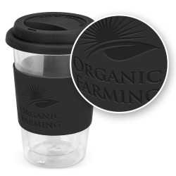 branded Aztec Double Wall Glass Cup, from our range of promotional Reusable Coffee Cups - Plastic & Ceramic