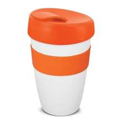 branded Express Cup Deluxe - 480ml, from our range of promotional Reusable Coffee Cups - Plastic & Ceramic