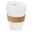 branded Express Cup Deluxe - Cork Band, from our range of promotional Reusable Coffee Cups - Plastic &amp; Ceramic