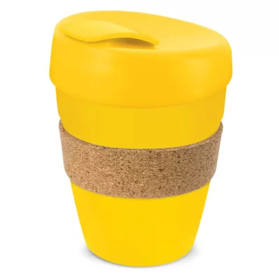 branded Express Cup Deluxe - Cork Band, from our range of promotional Reusable Coffee Cups - Plastic & Ceramic