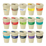 branded Express Cup - Double Wall Natura, from our range of promotional Reusable Coffee Cups - Plastic &amp; Ceramic