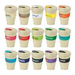 branded Express Cup - Double Wall Natura, from our range of promotional Reusable Coffee Cups - Plastic & Ceramic