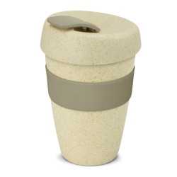 branded Express Cup - Double Wall Natura, from our range of promotional Reusable Coffee Cups - Plastic & Ceramic