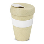 branded Express Cup - Double Wall Natura, from our range of promotional Reusable Coffee Cups - Plastic &amp; Ceramic