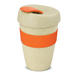 branded Express Cup - Double Wall Natura, from our range of promotional Reusable Coffee Cups - Plastic &amp; Ceramic
