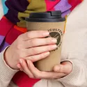 branded Oakridge Double Wall Cup, from our range of promotional Reusable Coffee Cups - Plastic &amp; Ceramic