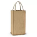 branded Donato Jute Double Wine Carrier, from our range of promotional Wine Holders &amp; Carriers