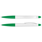 branded Spark Stylus Pen - White Barrel, from our range of promotional Stylus Pens