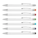 branded Lancer Stylus Pen - White Barrel, from our range of promotional Stylus Pens