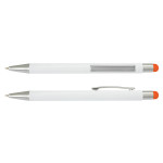 branded Lancer Stylus Pen - White Barrel, from our range of promotional Stylus Pens