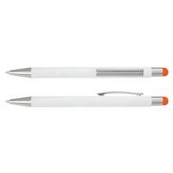 branded Lancer Stylus Pen - White Barrel, from our range of promotional Stylus Pens