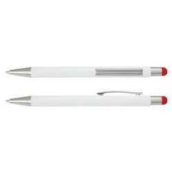 branded Lancer Stylus Pen - White Barrel, from our range of promotional Stylus Pens