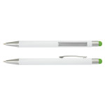 branded Lancer Stylus Pen - White Barrel, from our range of promotional Stylus Pens