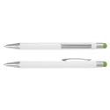 branded Lancer Stylus Pen - White Barrel, from our range of promotional Stylus Pens