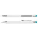 branded Lancer Stylus Pen - White Barrel, from our range of promotional Stylus Pens