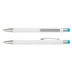 branded Lancer Stylus Pen - White Barrel, from our range of promotional Stylus Pens
