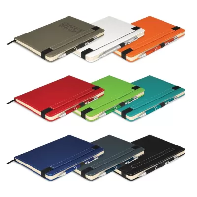 branded Premier Notebook with Pen, from our range of promotional Promotional Journals & Notebooks