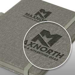 branded Meridian Notebook, from our range of promotional Promotional Journals & Noteboooks