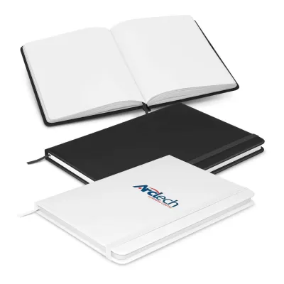 branded Omega Unlined Notebook, from our range of promotional Promotional Journals & Notebooks