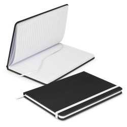 Promotional Journals & Noteboooks - Omega Black Notebook